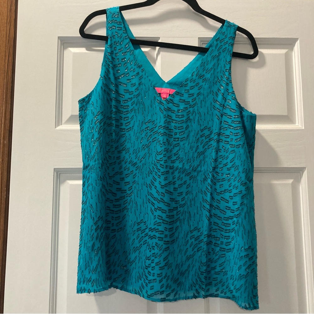 Lilly Pulitzer silk florin NWOT M